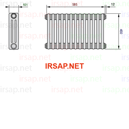 Радиатор IRSAP Tesi 30450/13 T22 CL 01